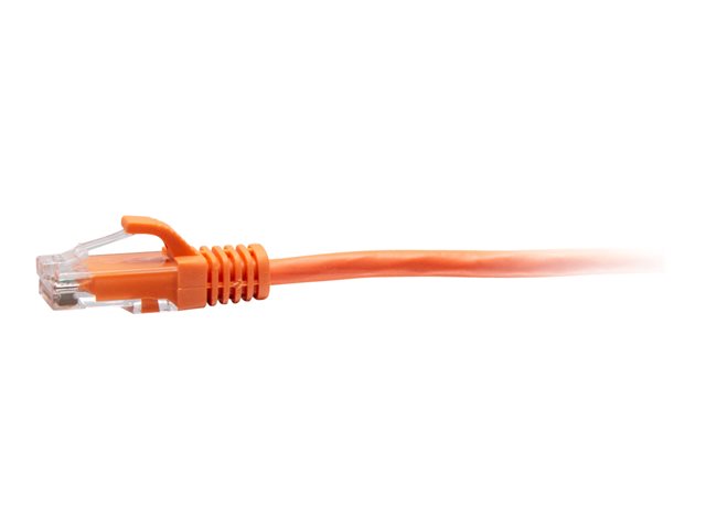 C2G 25ft (7.6m) Cat6a Snagless Unshielded (UTP) Slim Ethernet Network Patch Cable - Orange - patch kabel - 7.6 m - oranžová – foto 3