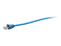 C2G 25ft Cat5e Snagless Shielded Ethernet Cable - TAA Compliant F-Series - Blue