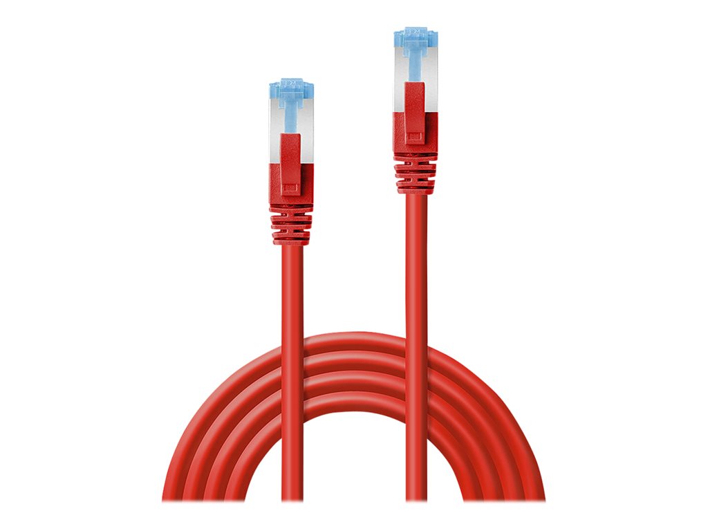 C ble réseau Rouge Cat.6A S/FTP LSZH, 2m