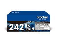 Brother TN 242 BKTWIN Sort 2500 sider Toner