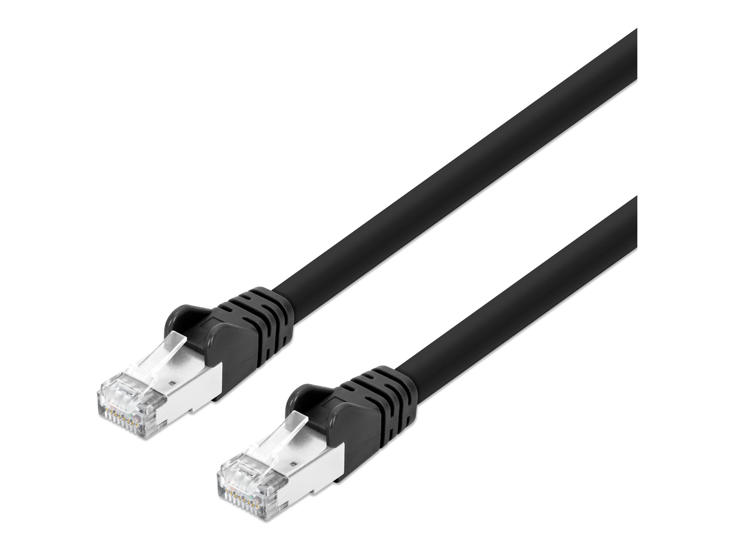 CAT8.1 S/FTP NETWORK PATCH CABLE, 25 FT., BLACK