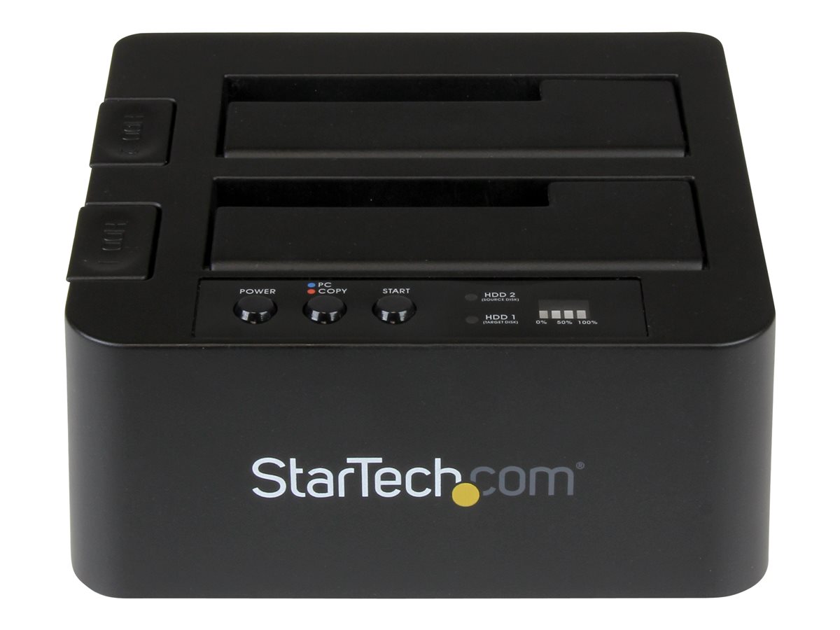 StarTech.com Standalone Hard Drive Duplicator, Dual Bay HDDSSD ClonerCopier, USB 3.1 (10 Gbps) to SATA III (6Gbps) HDDSSD Docking Station, Hard Disk Duplicator Dock - Hard Drive Cloner - duplikátor pevného disku – foto 2