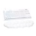 Logitech G713 Wired Gaming Keyboard, Linear Switches (GX Red), and Keyboard Palm Rest, White Mist