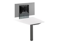 Salamander Unifi Huddle Lite Table trapeze slate gray graphite base