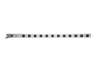 Eaton Tripp Lite 12-Outlet (10-15A & 2-20A) Vertical Power Strip, 120V, 20A, 15 ft. (4.57 m)Cord, 5-20P, 36 in.