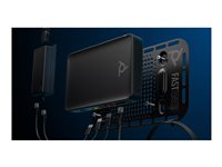 HP Poly Studio G62 No Radio or Power Cord - Videokonferencesystem - Certified for Microsoft Teams, Certified for Poly Video - sort - TAA-kompatibel - med PoE+ Adapter - power adapter included