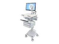 ERGOTRON cart with LCD-Pivot, StyleView, SLA powered 2 drawer, 24 inch, adjustable 68,6cm