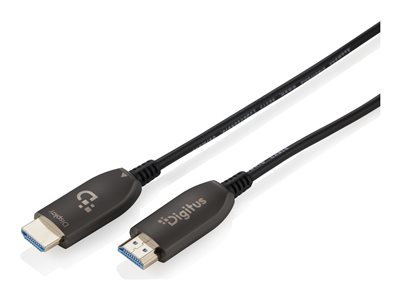 DIGITUS HDMI AOC Hybrid Glasfaserkabel UHD 8K 60m schwarz