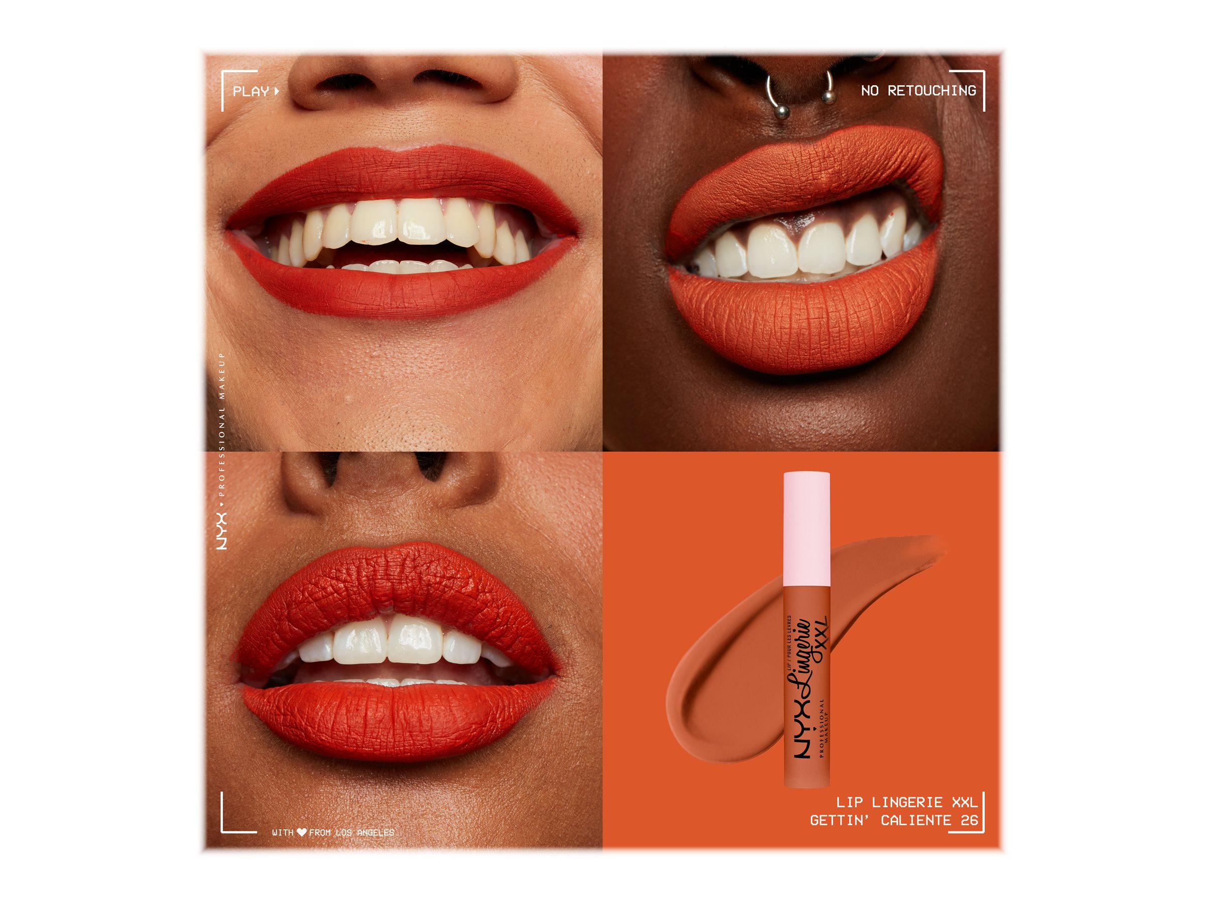 NYX Professional Makeup Lip Lingerie XXL Matte Liquid Lipstick - Getting  Caliente