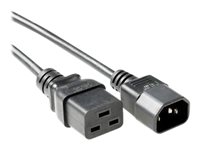 MicroConnect Strøm IEC 60320 C19 Strøm IEC 60320 C14 Sort 5m Forlængerkabel til strøm