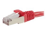 C2G 30ft Cat6 Ethernet Cable - Snagless Shielded (STP) - Red