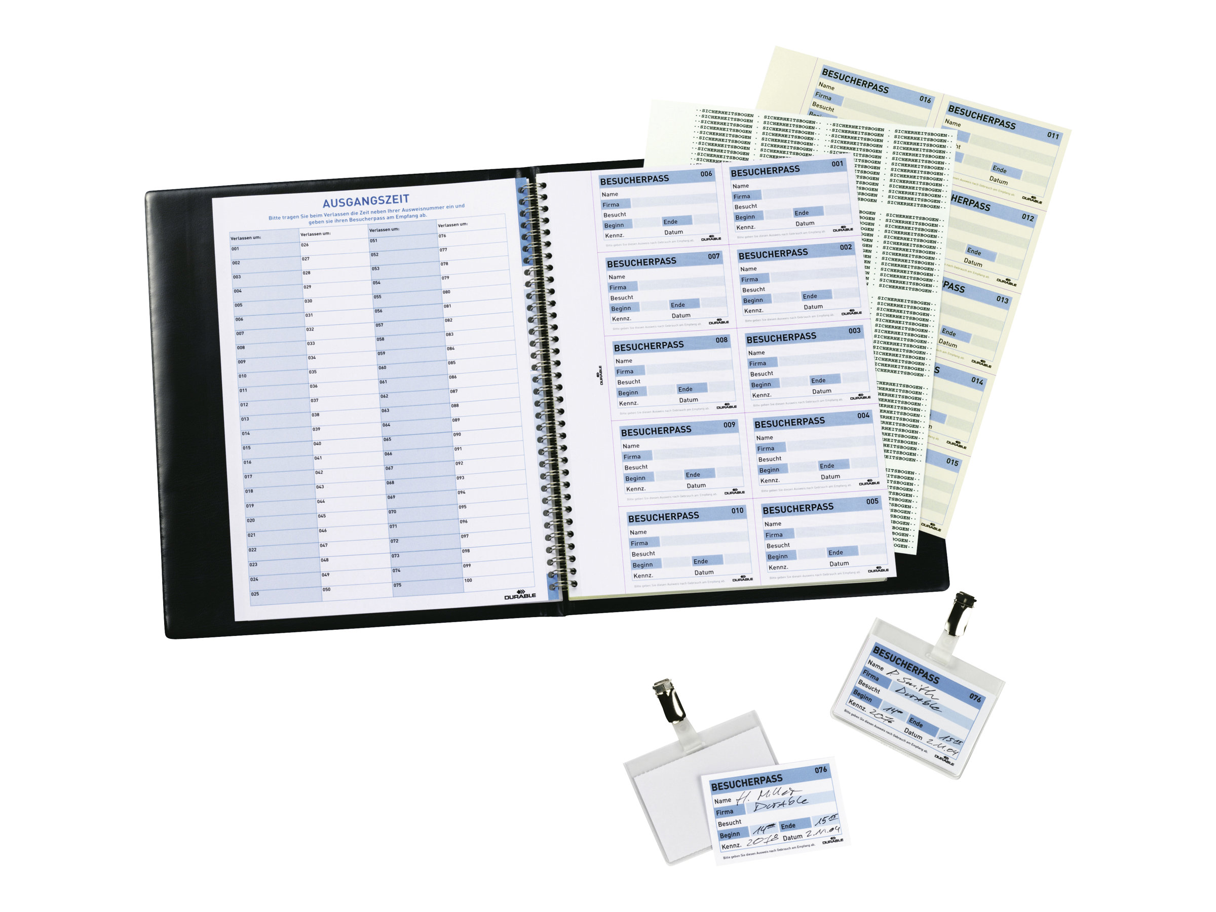Durable Visitors Book Refill 60 X 90 Mm Duplicate