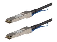 StarTech.com 1m 40G QSFP to QSFP Direct Attach Cable for HPE JG326A 40GbE QSFP Copper DAC 40 Gbps Low Power Active Twinax Dobbelt-axial 1m 40GBase-kabel til direkte påsætning Sort