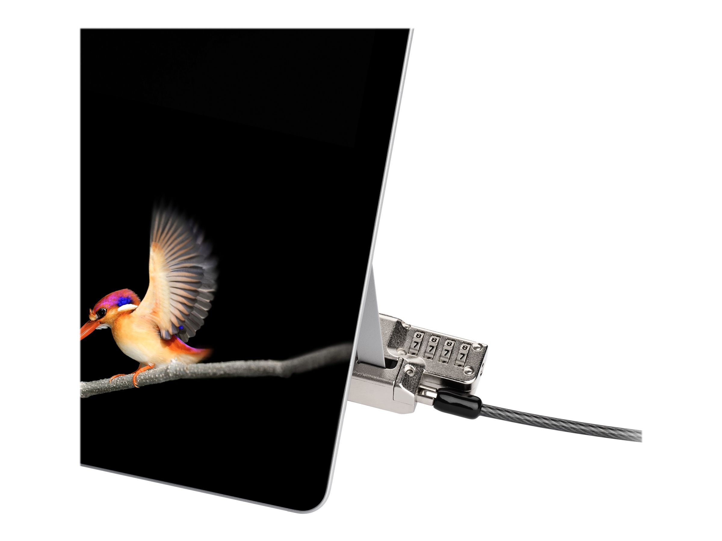 Kensington Combination Lock security cable Product shot Right-angle 80002