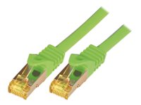 M-CAB RAW CAT 7 SFTP, PiMF 25cm Netværkskabel Grøn