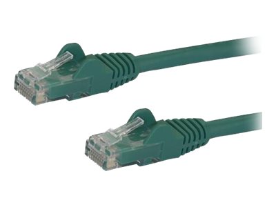 StarTech.com 2ft CAT6 Ethernet Cable, 10 Gigabit Snagless RJ45 650MHz 100W PoE Patch Cord, CAT 6 10GbE UTP Network Cable w/Strain Relief, Green, Fluke Tested/Wiring is UL Certified/TIA