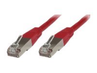 MicroConnect CAT 6 Kabel med folie og kobberfletning (FTP) 1.5m Netværkskabel Rød
