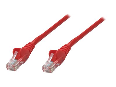 Network Patch Cable, Cat6A, 0.25m, Red, Copper, S/