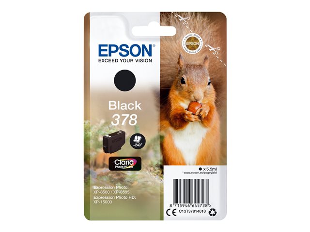 EPSON 5LB 378 Black Ink Cartridge w/s