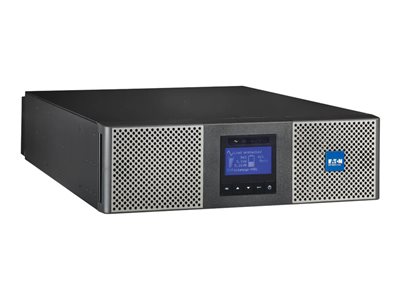 Eaton 9PX 6000VA 5400W 208V Online Double-Conversion UPS, L6-30P or Hardwired Input, 2 L6-20R, 2 L6-30R, Lithium-ion Battery, Network Card, Extended Run, 3U Rack/Tower Battery Backup