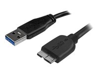 StarTech.com 3m 10ft Slim USB 3.0 A to Micro B Cable M/M - Mobile Charge Sync USB 3.0 Micro B Cable for Smartphones and Table