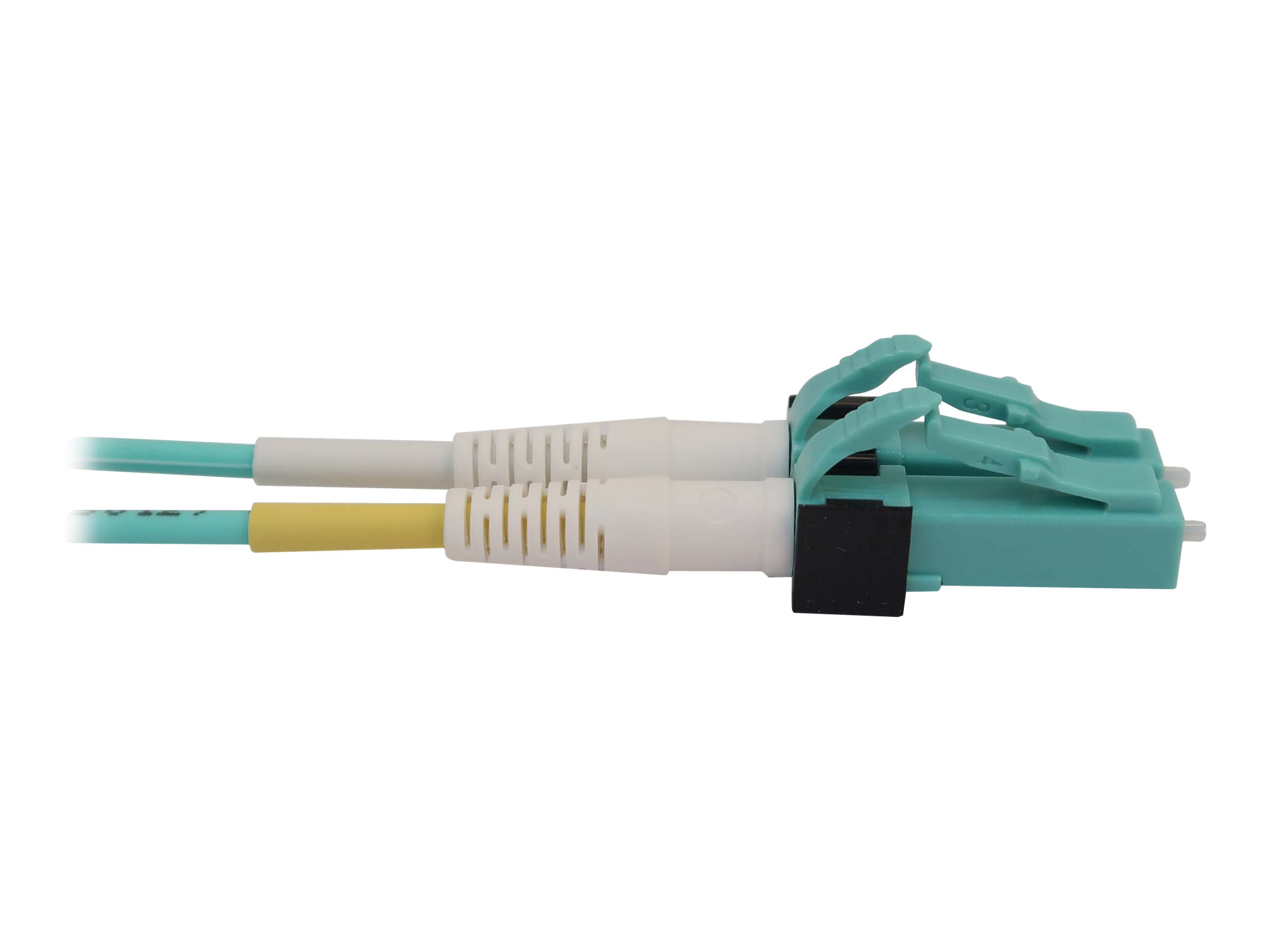 Tripp Lite 40/100G Multimode 50/125 OM4 Fiber Optic Cable (12F MTP/MPO-PC  to 4x Duplex LC/PC F/M), LSZH, Magenta, 5 m (16.4 ft.)