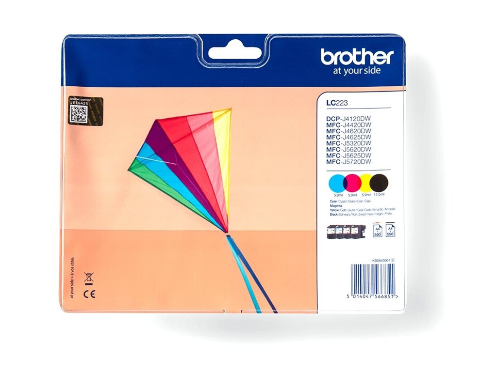 BROTHER Pack blister de 4 cartouches