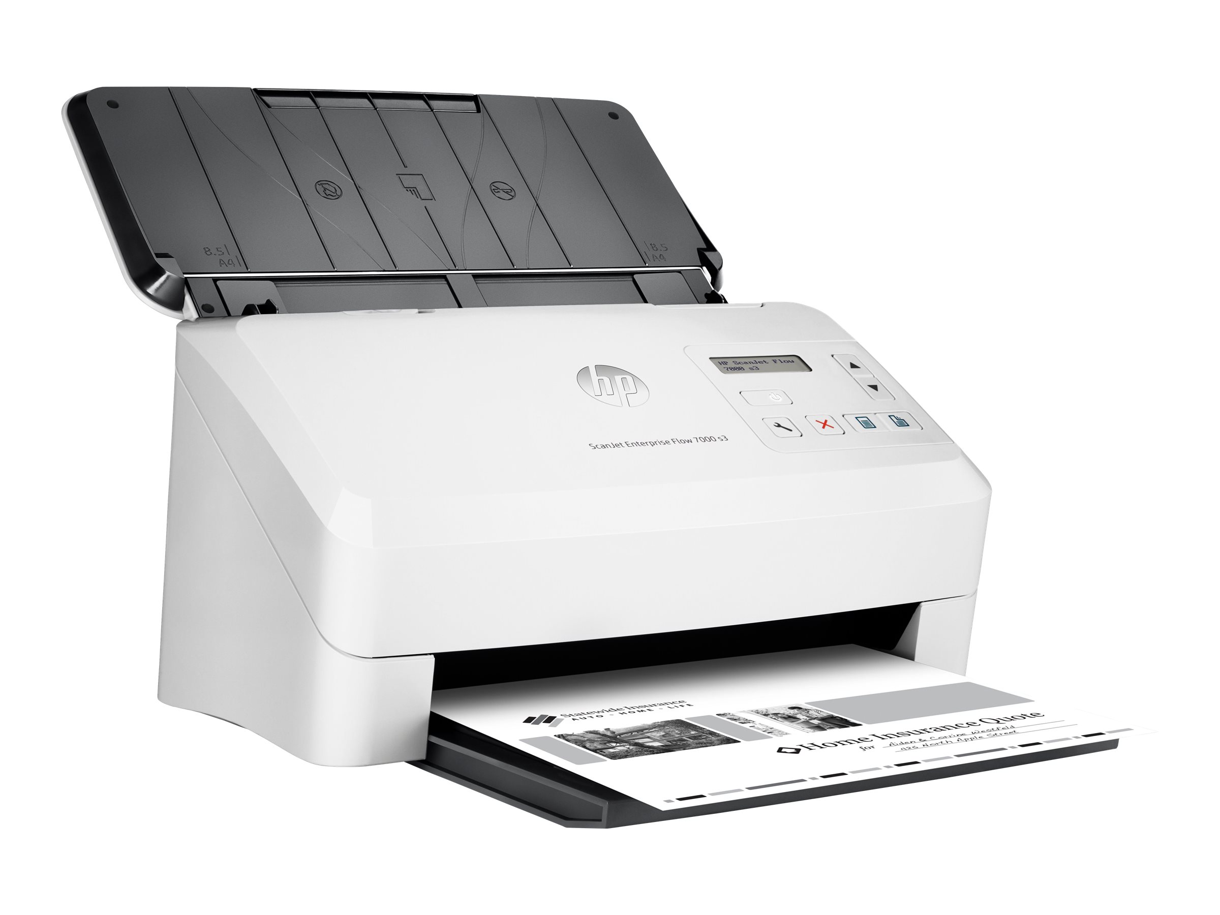 HP ScanJet Enterprise Flow 7000 s3 Sheet-feed Scanner - Dokumentenscanner - Duplex - 216 x 3100 mm - 600 dpi x 600 dpi - bis zu 75 Seiten/Min. (einfarbig)