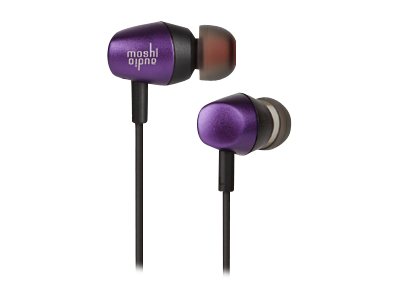 Moshi Mythro Headset in-ear wired noise isolating Tyrian purple