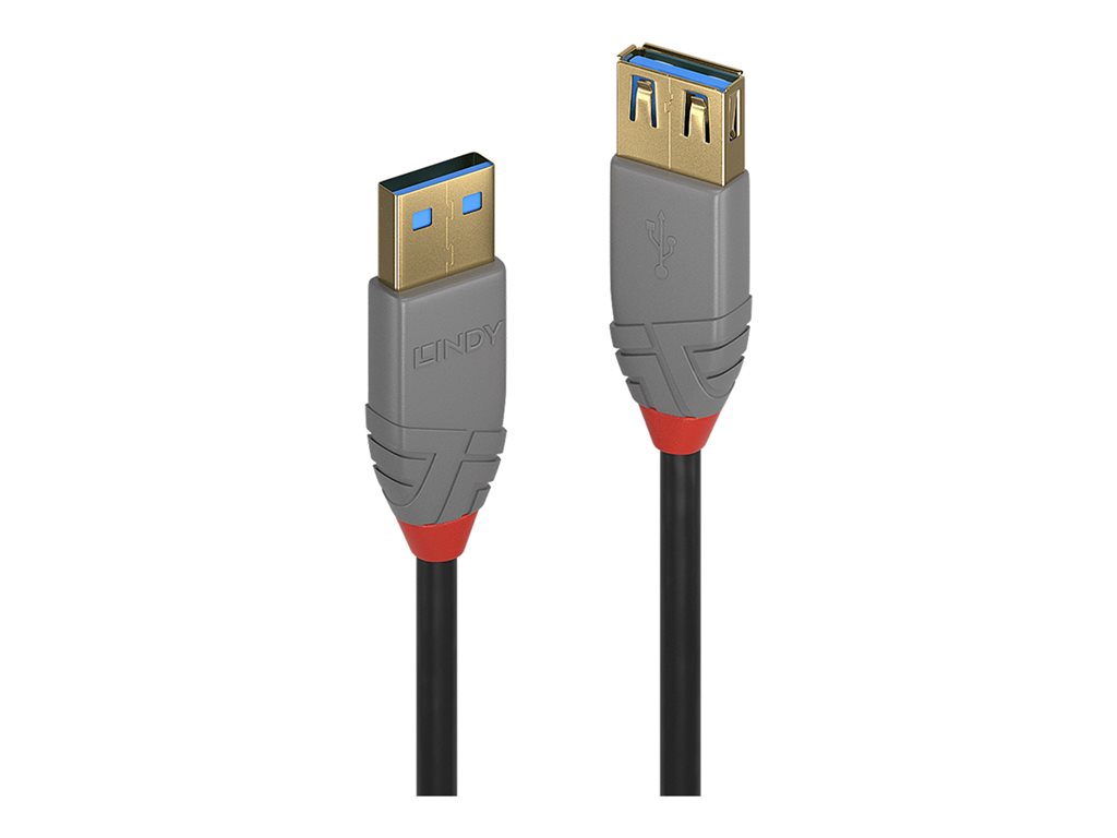Rallonge USB 3.2 type A, 5Gbit/s, Anthra Line, 1m