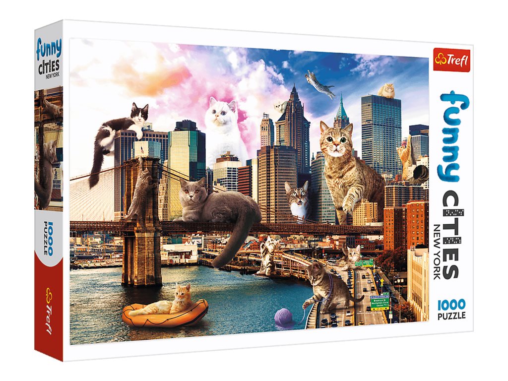 Trefl Jigsaw Puzzle - Cats in New York - 1000 pieces