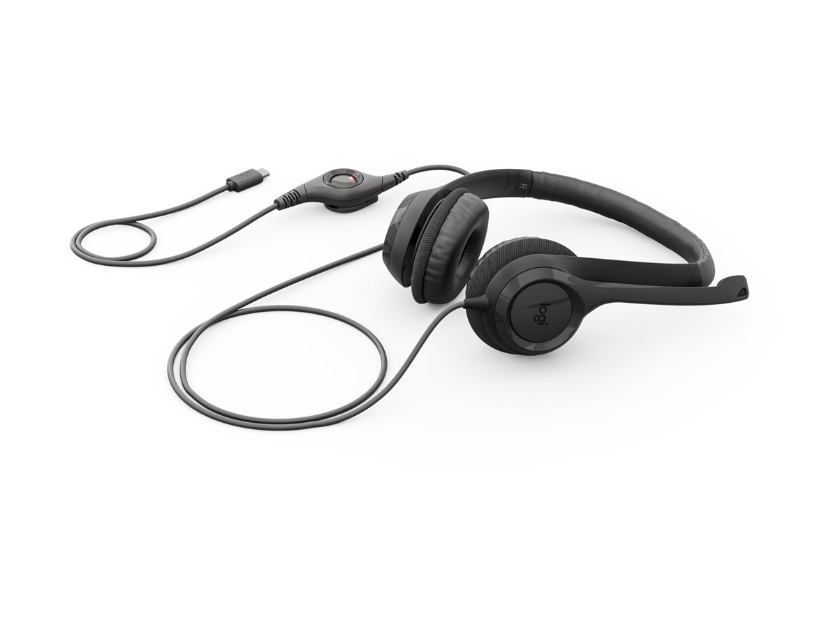 Logitech USB Headset H390 USB-C, Midnight black KR – foto 5