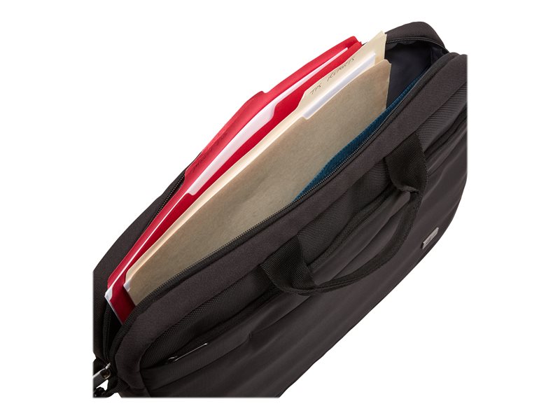 Sacoche Attaché-case En Cuir Noir - Marque Case, Fermeture Attache - Neuf Avec étiquettes
