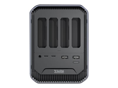 0718037892818 - SanDisk Professional Pro-Dock 4 (Thunderbolt) Dockingstation + USB Hub Grau Schwarz