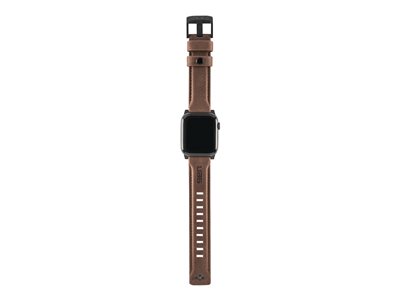 UAG APPLE WATCH 40/38 LEATHER STRAP- BROWN FITS 1-6 SERIES  SE