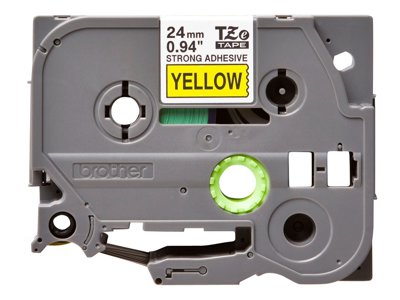 Ruban TZ Adhésif puissant 24mm noir / jaune