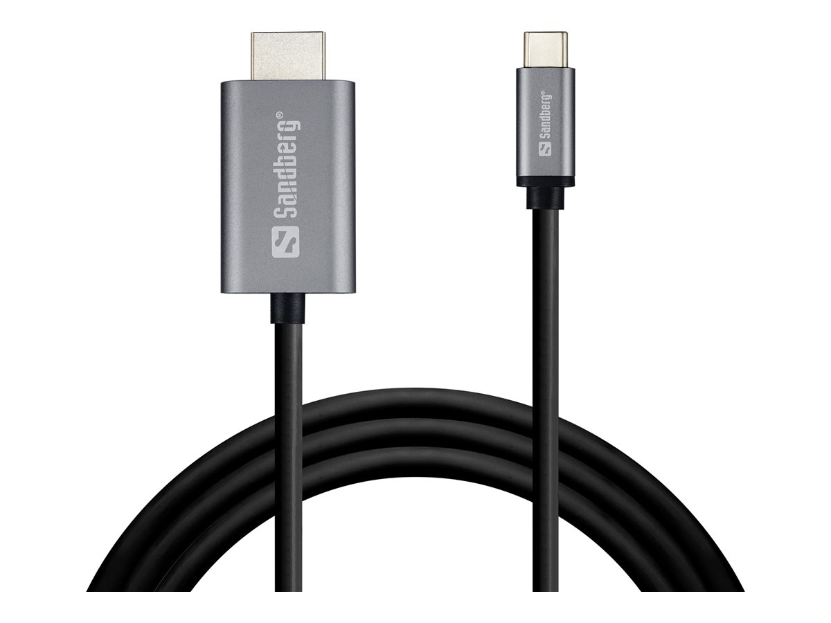 SANDBERG Video Cable, HDMI-USB/C M-M, 2m