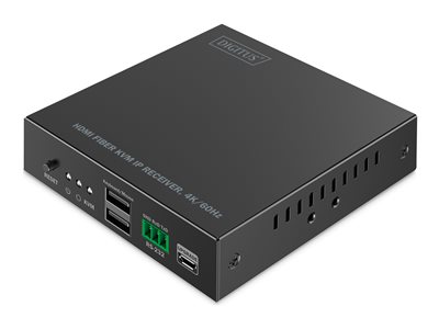DIGITUS HDMI Fiber IP Receiver 4K/60Hz schwarz