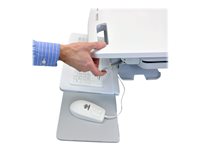 Ergotron StyleView EMR Cart with LCD Pivot, LiFe Powered Cart for LCD display / PC equipment 