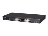 Intellinet 24-Port    Web-Managed  2 SFP Ports, 24 x  ports, IEEE 802.3at/af Power over  ( / ), 2 x SFP, Endspan, 19' Rackmount Switch 24-porte Gigabit  PoE+