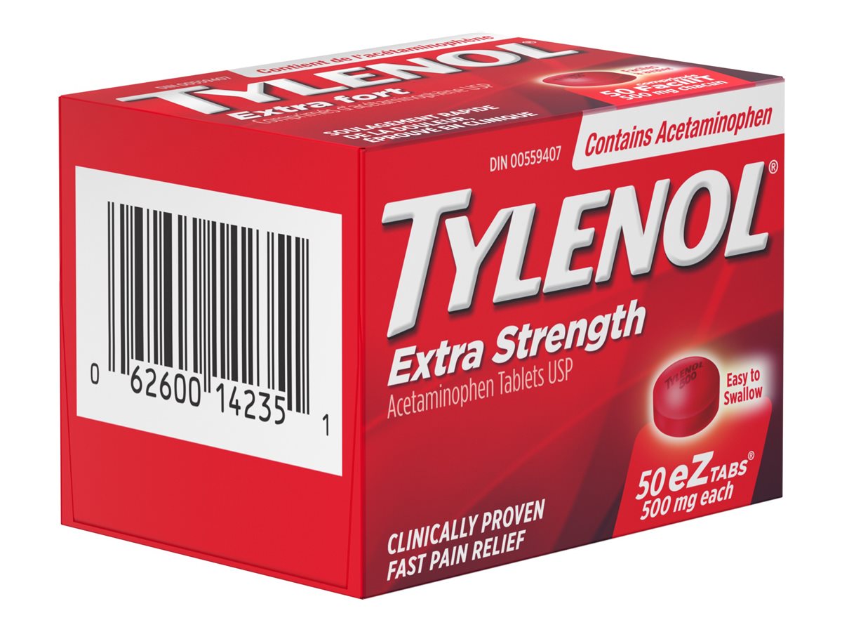 Tylenol Extra Strength eZ tabs 50's