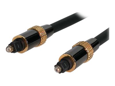 Image of StarTech.com 20 ft. (6.1 m) Digital Optical Audio Cable - Toslink Digital Optical SPDIF - Premium - Male/Male - Optical Audio Cable (TOSLINK20) - digital audio cable (optical) - SPDIF - 6.1 m