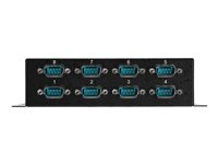 Startech 8 Port USB to Serial RS232 Adapter - Wall Mount - Din Rail - COM Port Retention - FTDI USB to DB9 RS232 Hub (ICUSB23