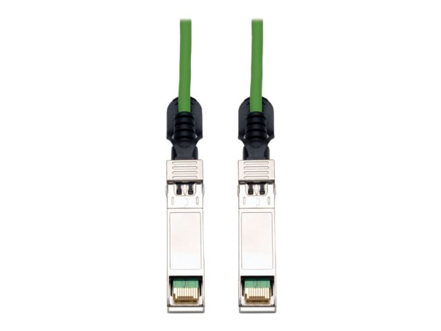 Eaton Tripp Lite Series SFP+ 10Gbase-CU Passive Twinax Copper Cable, SFP-H10GB-CU1M Compatible, Green, 1M (3.28 ft.)