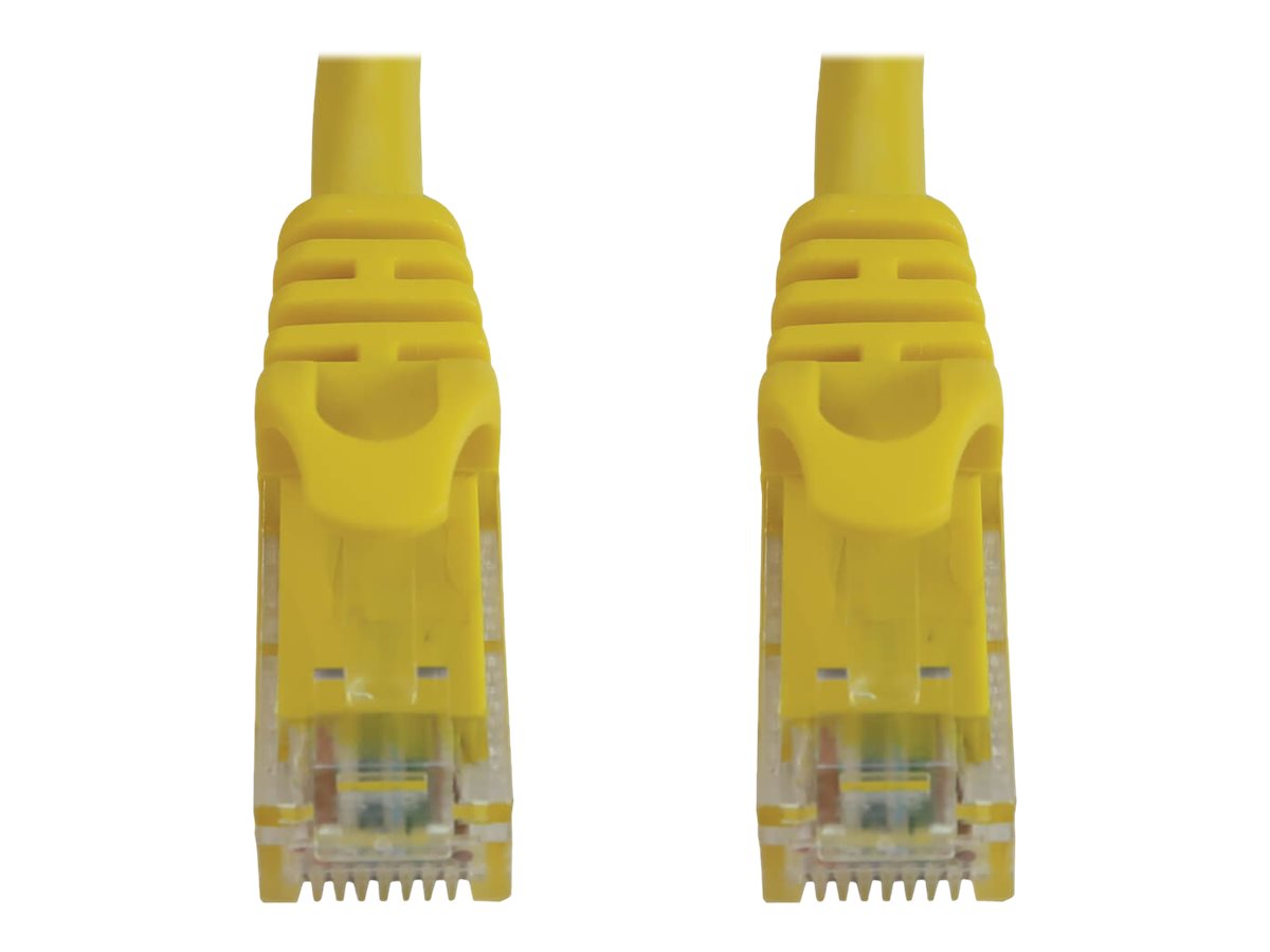 Tripp Lite Cat6a 10G Snagless Molded UTP Ethernet Cable (RJ45 M/M), PoE, Yellow, 20 ft. (6.1 m) - network cable...