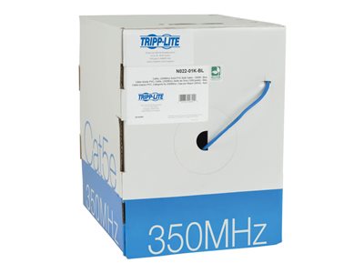 Tripp Lite 1000ft Cat5 / Cat5e Bulk Cable Solid CMR PVC Blue 1000'