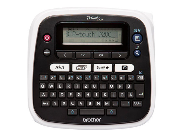 Brother P-Touch PT-D200BW - Beschriftungsger?t - s/w - Thermotransfer - Rolle (1,2 cm) - 180 dpi