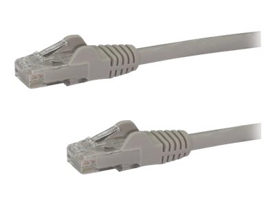 StarTech.com 1ft CAT6 Ethernet Cable, 10 Gigabit Snagless RJ45 650MHz 100W PoE Patch Cord, CAT 6 10GbE UTP Network Cable w/Strain Relief, Gray, Fluke Tested/Wiring is UL Certified/TIA