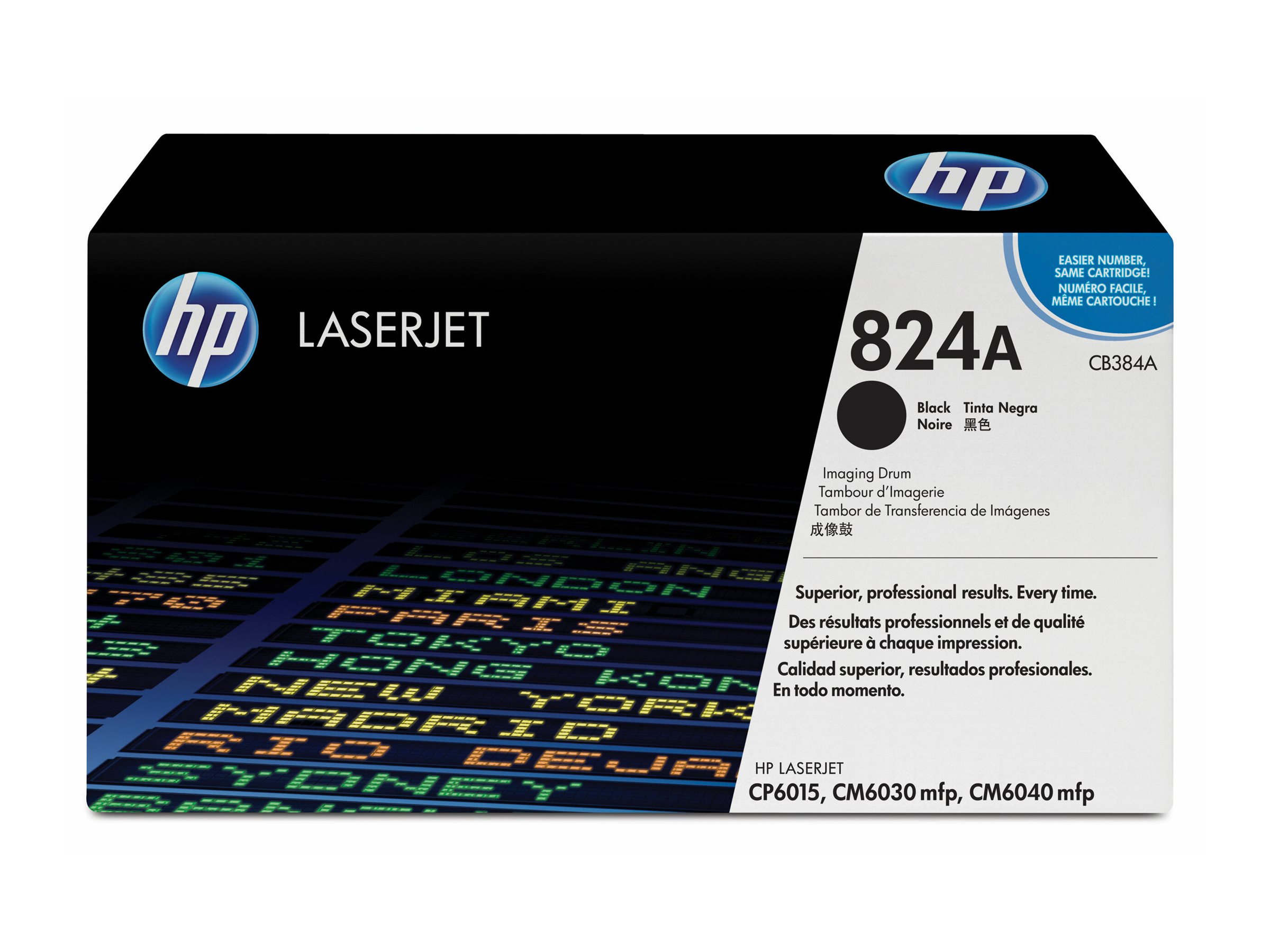 HP 824A black original drum Package view Front 80043