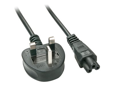 LINDY IEC-Netzkabel UK C5 2m - 30409